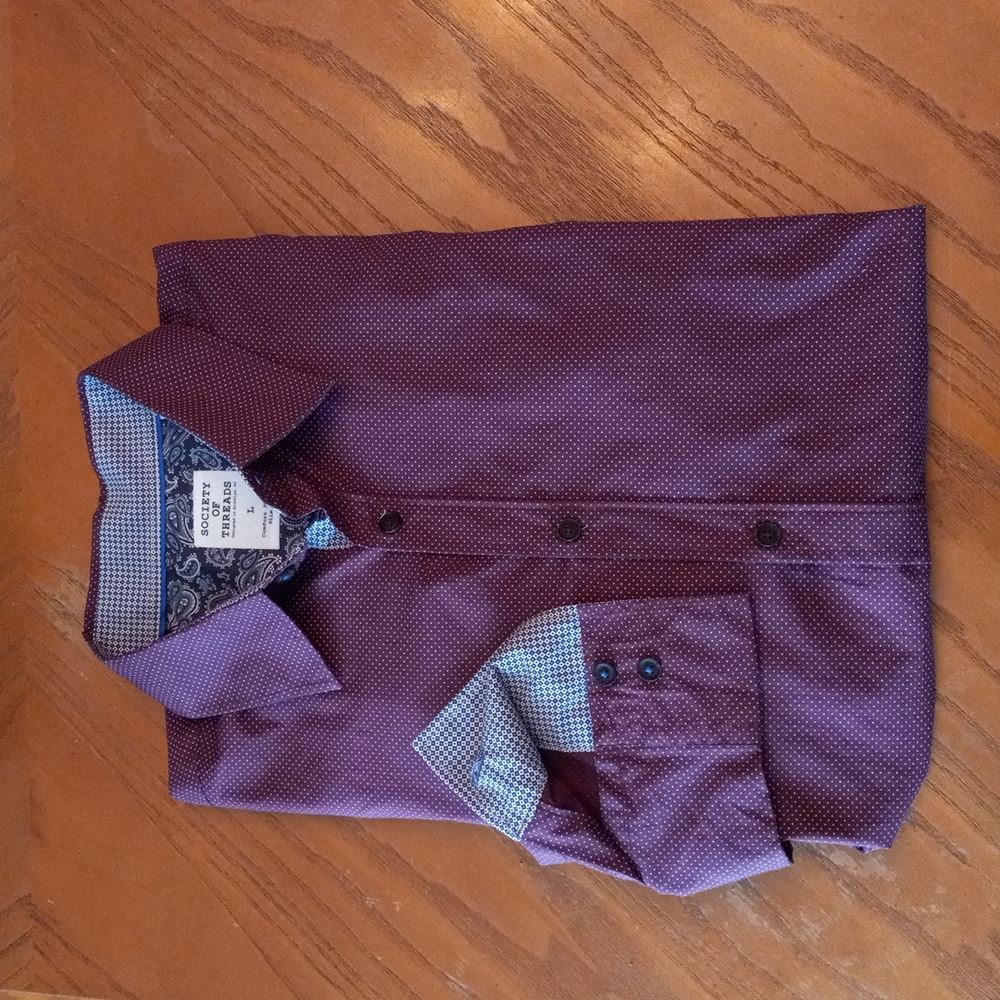 SOCIETY OF THREADS Casual Dress Shirt